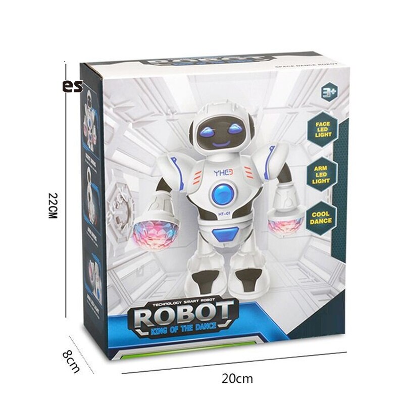 Electric Dancing Robot Toy With LED lighting Music Children's Educational Dance Swing Robot Toys for children