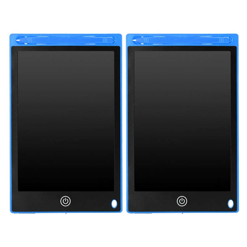 2Pcs 8.5in Electronic Figure LCD Writing Pad Drawing Children Notebook for Family School digital tablets Children Writing Pad: Blue
