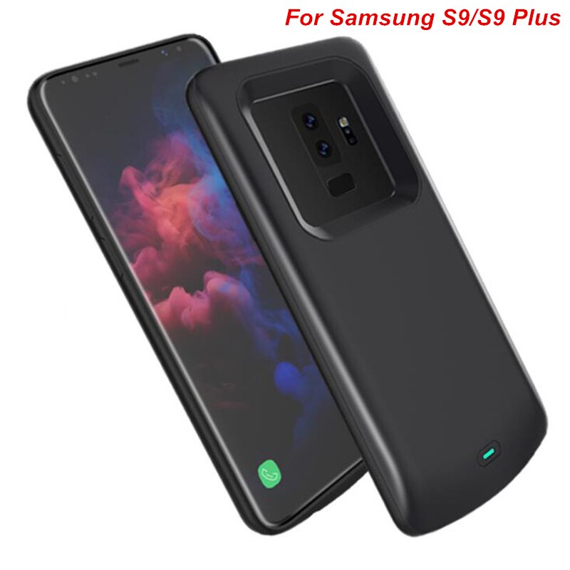 Funda de batería para Samsung Galaxy S6, S6, Edge, S9, S8 Plus, funda suave de TPU con carga para teléfono, funda de batería para Samsung Note 8, Note 9