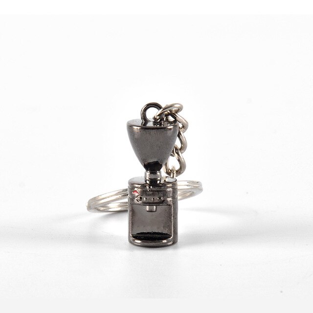Barista Koffie Tamper Sleutelhanger - Espresso Accessoires - Draagbare Koffie - Metalen Handvat