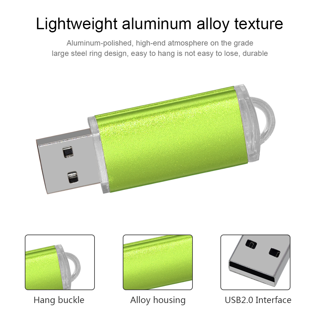 Unidad Flash Usb colorida de alta velocidad, Pendrive de Metal 2,0, 32gb, 16gb, 1gb, 64gb, de fotografía