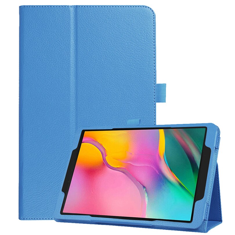 Etui Capa do Huawei Matepad T10 S etui AGS3-L09/AGS3-W09 stojak odwróć pokrywa dla Matepad T10 10 S 2020 AGR-L09/W09 Case Funda + Film: Sky Blue / For Matepad T10