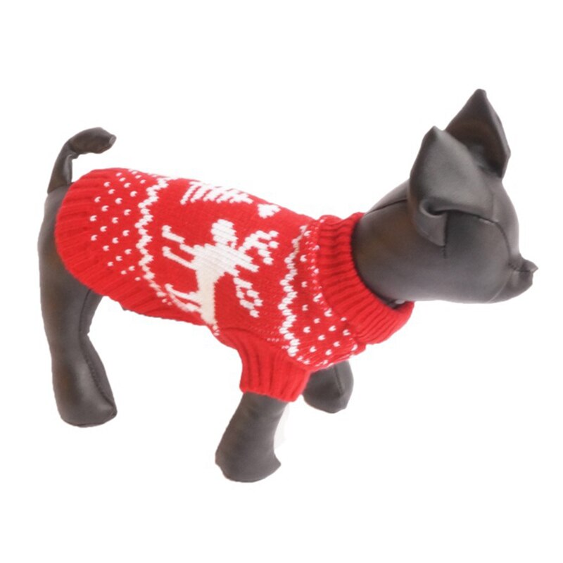 Suéter con estampado de alce para mascotas, ropa cálida y cómoda para mascotas, suéter para perros rojo y azul, estilo navideño, Universal, Otoño e Invierno