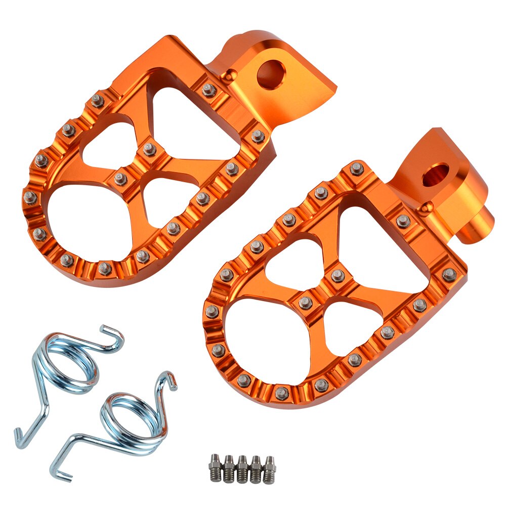 Reposapiés para KTM, SX, SXF, EXC, EXCF, XC, XCF, XCW, XCFW, 65, 85, 125, 150, 200, 250, 300, 350, 450, 530, 1998: Naranja