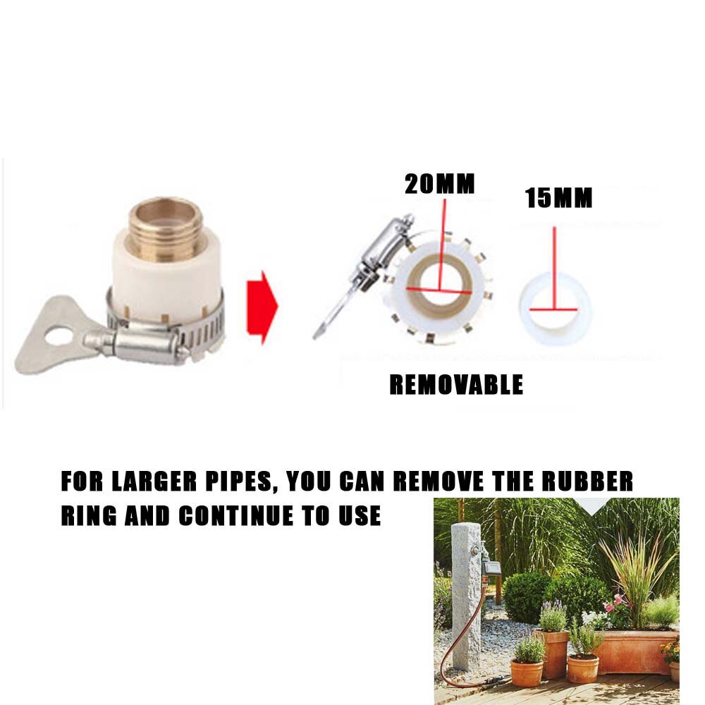Adaptateur de robinet universel en caoutchouc PVC, connecteur de robinet mélangeur pour tuyau de jardin, robinet de cuisine, salle de bains, accessoire de buse de robinet