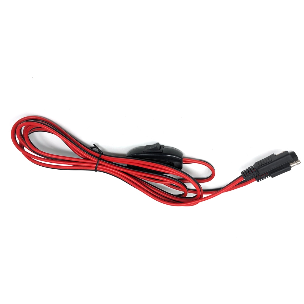 Sae para sae 2 pinos de desconexão rápida plugue sae cabo de extensão da bateria 180cm 14awg calibre para painéis solares do reboque do acampamento battrey
