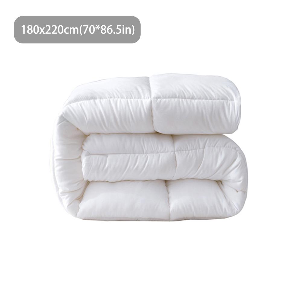 Wit Grijs Ultra-zachte Dekbed Grade EEN Katoen Alle-Seizoen Down Met Pluche Microfiber Vullen Wasbaar Dekbed Voor hotel Thuis Winter Quilt: 1.8x2.2m / White