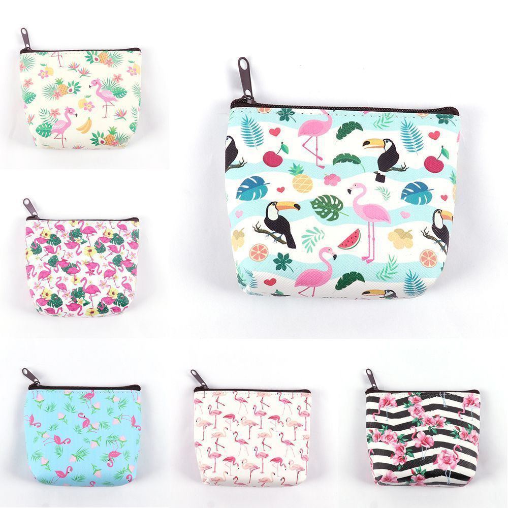 Neue Nette Einhorn Geldbörse Tasche Für Mädchen Kawaii Flamingo Tasche Mini Ändern Brieftasche Karte Halter Zipper Geld Pouch