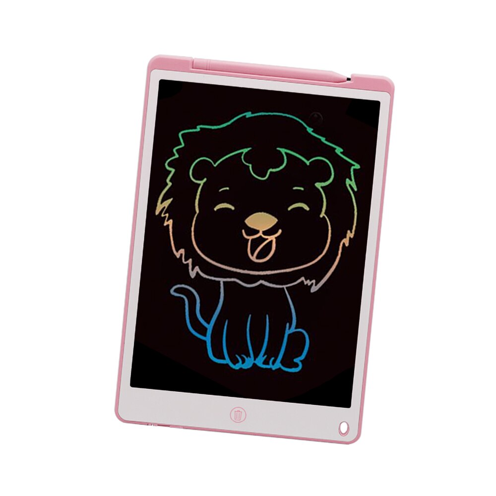 12 Inch Graphics Tablet For Drawing Digital Writing Tablet For Kids Stylus Pen Lcd Writing Board Sketch Drawing Pad: Pink