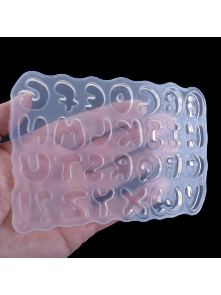 Cartoon letters epoxyhars gietmal alfabet sleutelhanger hanger alfabet uv hars siliconen mal sieraden maken gereedschap