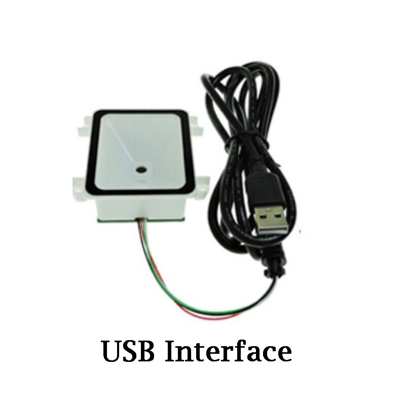 2D Vaste Barcode Scanner Cmos Motor Doos Met Display Scans 1d 2d Qr Code PDF417 Ttl/Usb/RS232 interface Vaste Barcode Reader: USB Interface