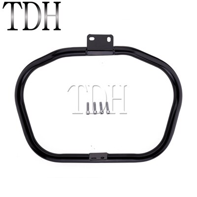 Steel Matte Black Motorcycle Highway Crash Bar Front Engine Guard For Harley Davidson Sportster 883 1200 2004-UP: black
