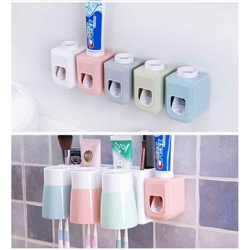 Toothpaste dispenser Squeeze Toothpaste Back Sucti... – Grandado