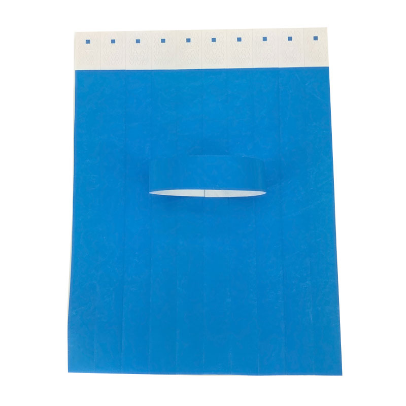 100 Count TYVEK Wristbands 3/4" PAPER WRISTBANDS For EVENTS wedding favors: blue