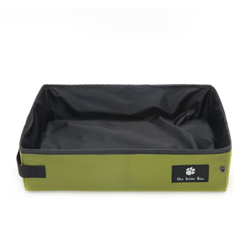Vovopet Portable Waterproof Cat Litter Cats Litter Box Foldable Outdoor Travel Puppy Cat Training Litter Boxs Pee Pad Tray Clean: PK-599-1 / L