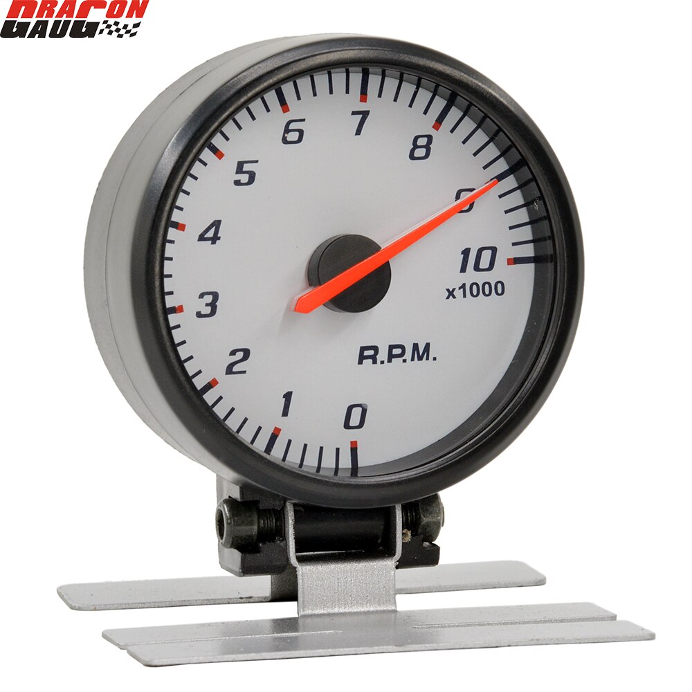 Dragon 60mm Stepper Motor Blue Light Pointer Auto Car Rev Counter Tachometer Gauge Gasoline Engine 10000 RPM Meter