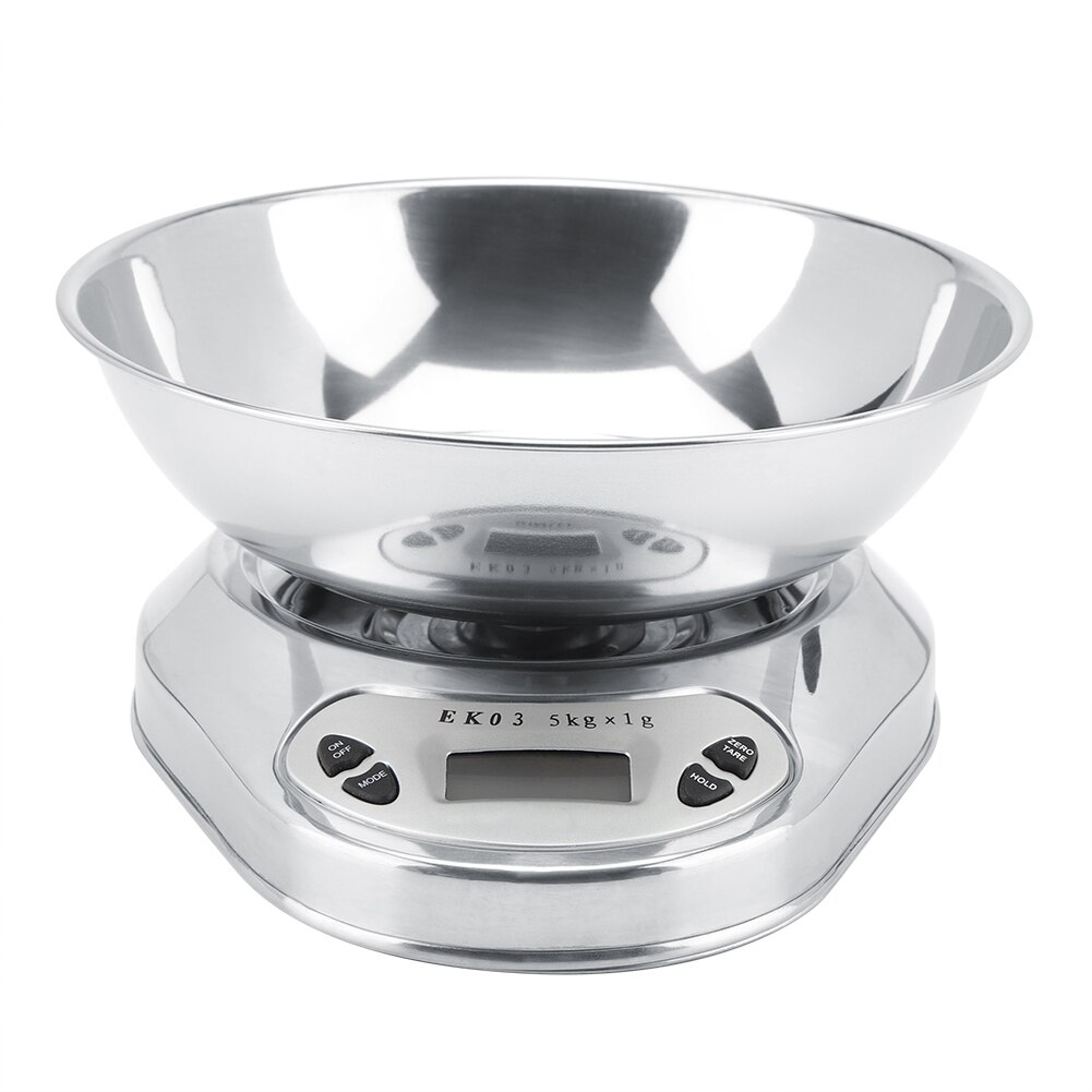 5kg/1g Precise Digital Electronic Kitchen Scale Food Baking Weighing Balance with Bowl Tray kitchen parts