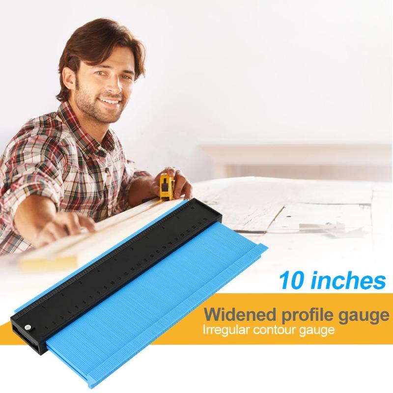 Profile Gauge 5/10 inch Contour Gauge Duplicator Plastic Inch Metric Profile Ruler For Copying Irregular Shape Wood Marking Tool