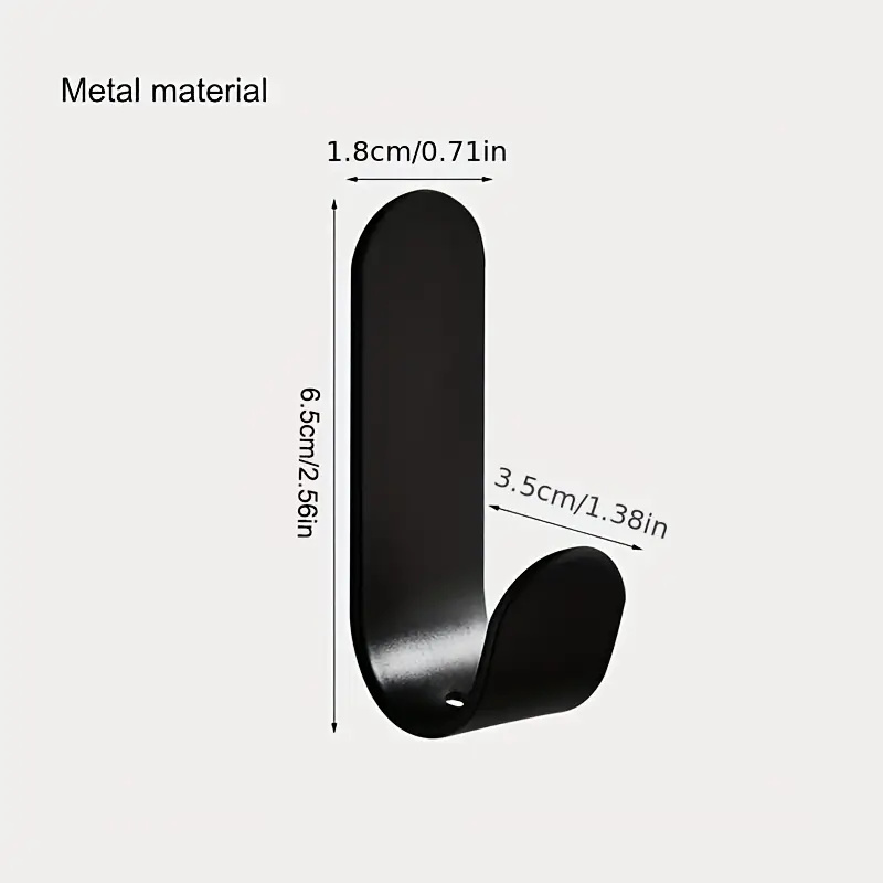 5 stuks ijzeren zelfklevende haken gepolijste afwerking geen boor muurbevestiging jas- en hoedenhangers voor badkamerdeur moderne metalen organizerhaken