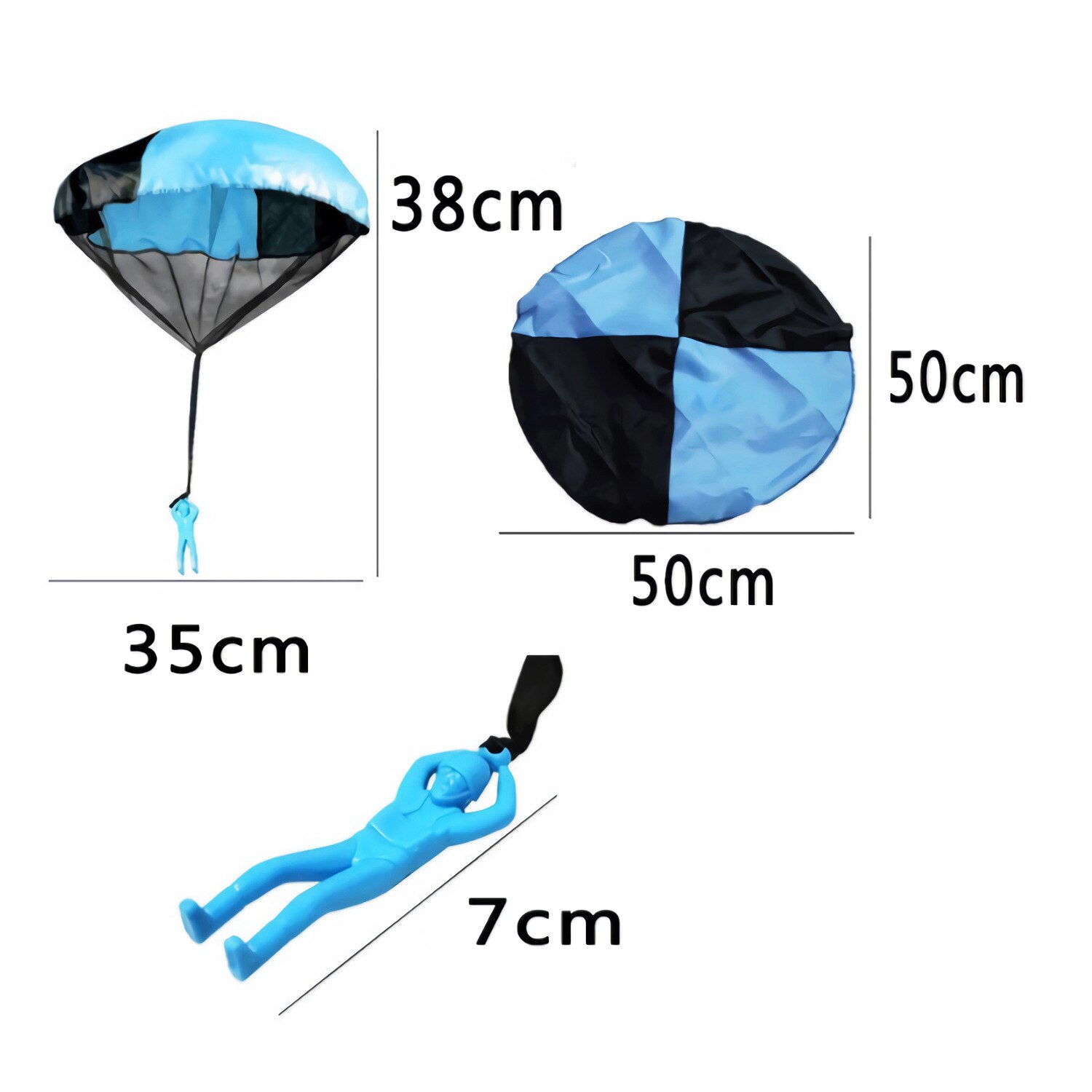 2 Stuks Hand Gooi Soldaat Parachute Speelgoed Indoor Outdoor Games Voor Kinderen Mini Soldaat Parachute Fun Sport Educatief Speelgoed jongen