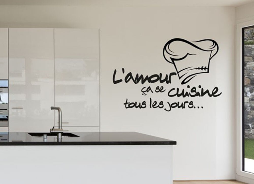 Grote Keuken Muursticker Keuken Vinyl Stickers Pos... – Grandado
