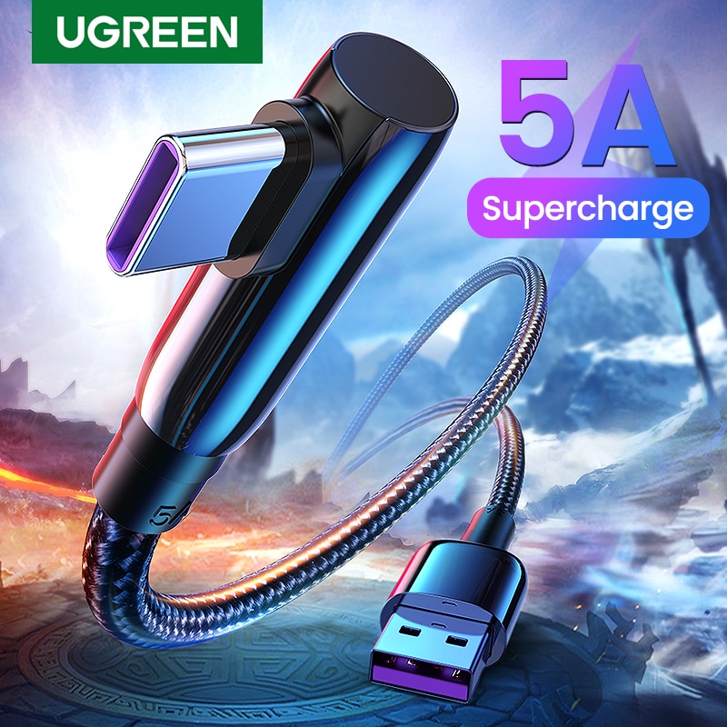 UGREEN 5A USB Tipo C Cavo Veloce Sovralimentare 40W USB C Carica Rapida 3.0 Tipo-C USB Veloce cavo di ricarica per Huawei Compagno di 30 pro P30