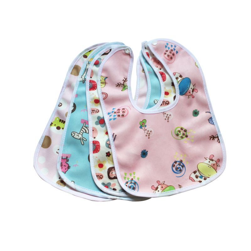 4 Stuks Willekeurige Kleur Slabbers Bandana Waterdicht Katoen Burp Speeksel Handdoek Jongens Meisjes Accessoires