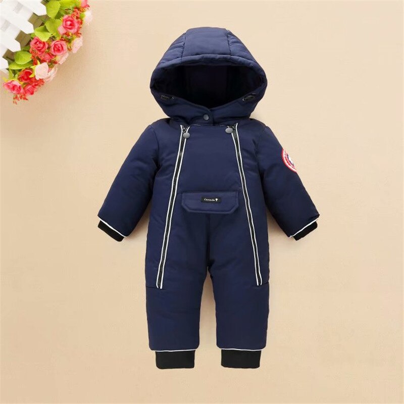IYEAL Kinderen Baby Kleding Winter Snowsuit Eendendons Romper Outdoor Peuter Meisjes Overalls voor Jongens Kids Jumpsuit 1-4 jaar: Navy blue / 18m