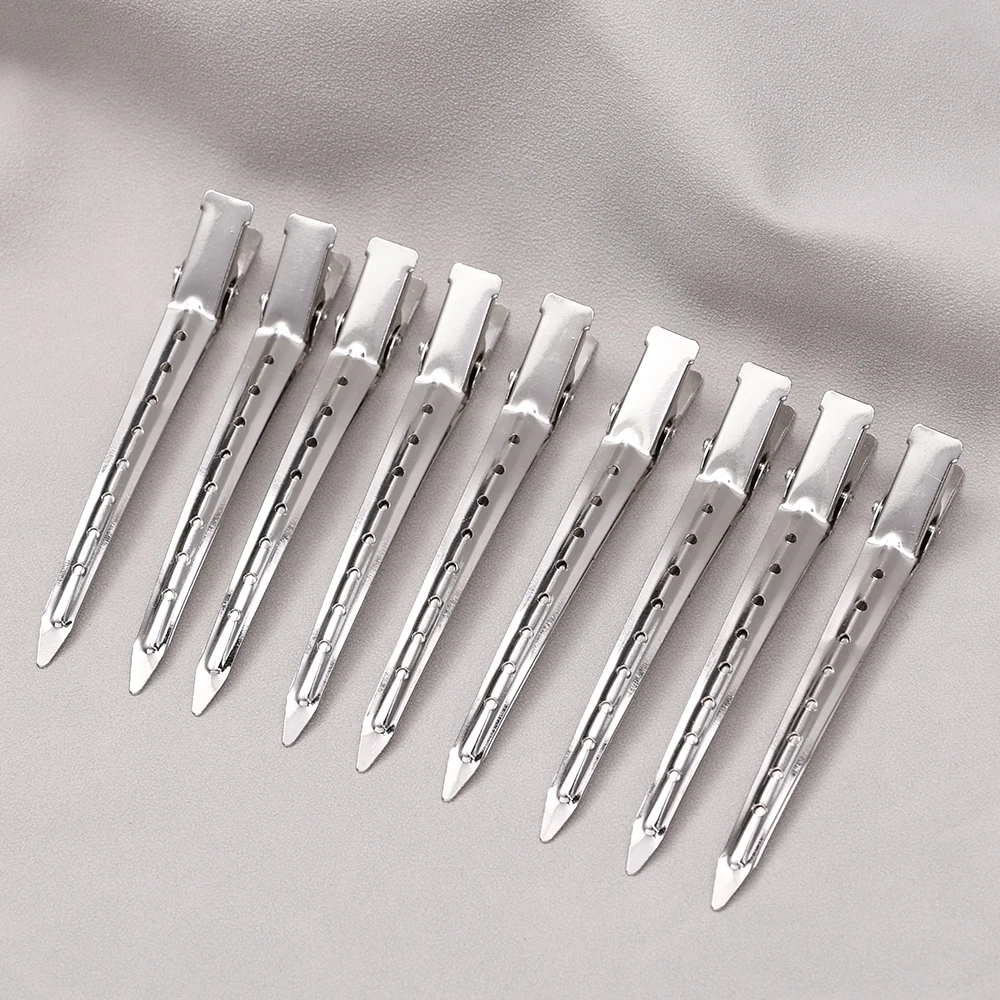 2-10 Stück Metall Entenschnabel Clip Krokodil Lockige Haarnadel Haarspangen Frisur Halter Flauschige Haarwurzel Salon Haarschnitt Kopfbedeckung Bobby Pin: XXS