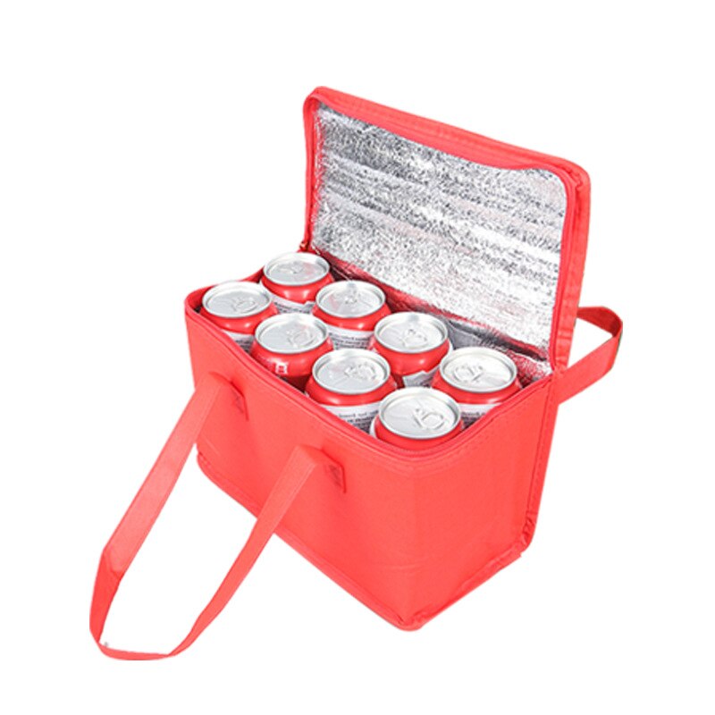 Large Portable Ice Bags Cooler Bag Folding Insulation Nonwoven Lunch Leisure Picnic Packet Bento Box Food Thermal Bag