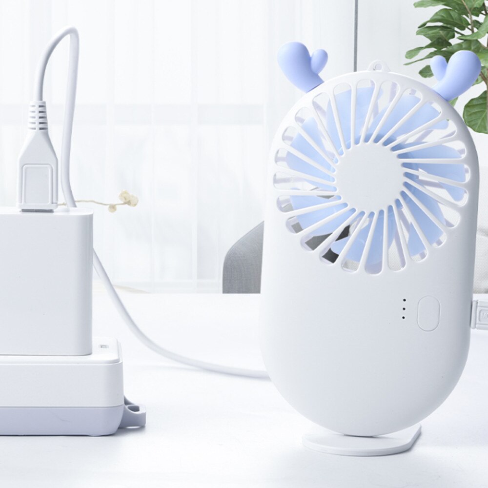 Cute Mini Portable Pocket Fan USB Charging Cool Air Hand Held Small Fans Household Electrical Appliances Desktop Electric Fan