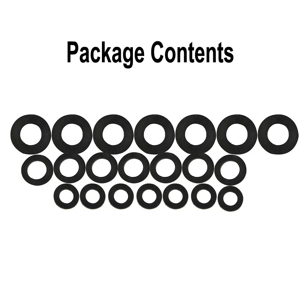 21pcs Rubber Washers Tap Repair Bath Sink Basin Shower Seal Drip 3/8" 1/2" 3/4" Stop Water Flow Bathroom Products