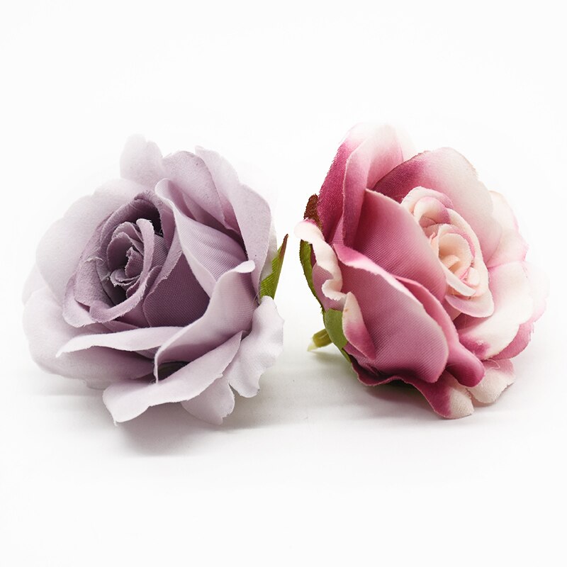 10 stycken konstgjorda blommor siden rosor heminredning tillbehör bröllop scrapbook godis box arrangemang diy brosch jul