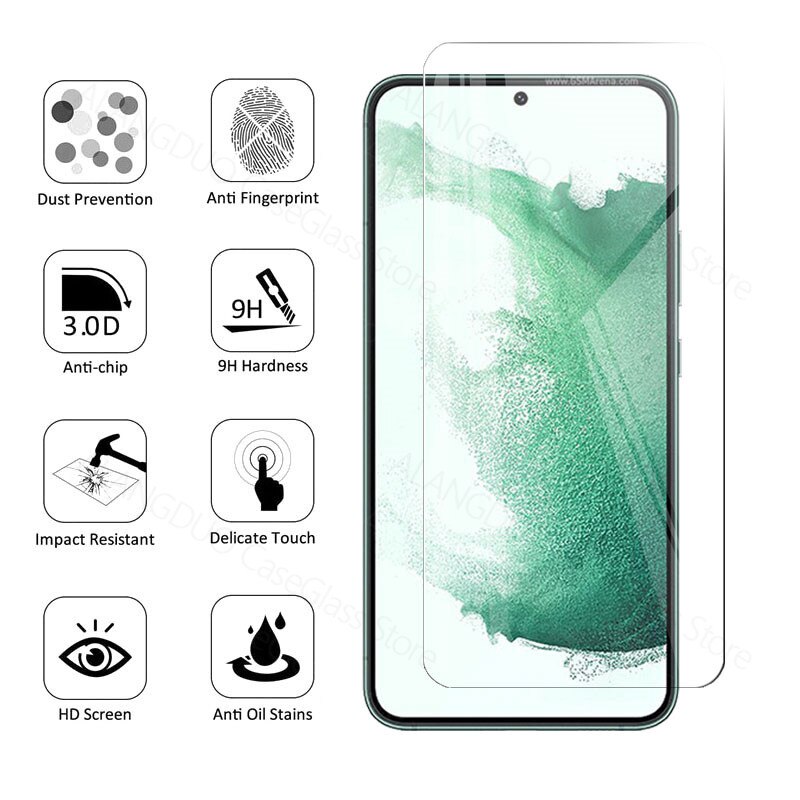 Beschermende Glas Voor Samsung Galaxy S22 Plus 5G Glas Screen Protector Voor Samsung S22 + S22 + Gehard Glas camera Lens Film