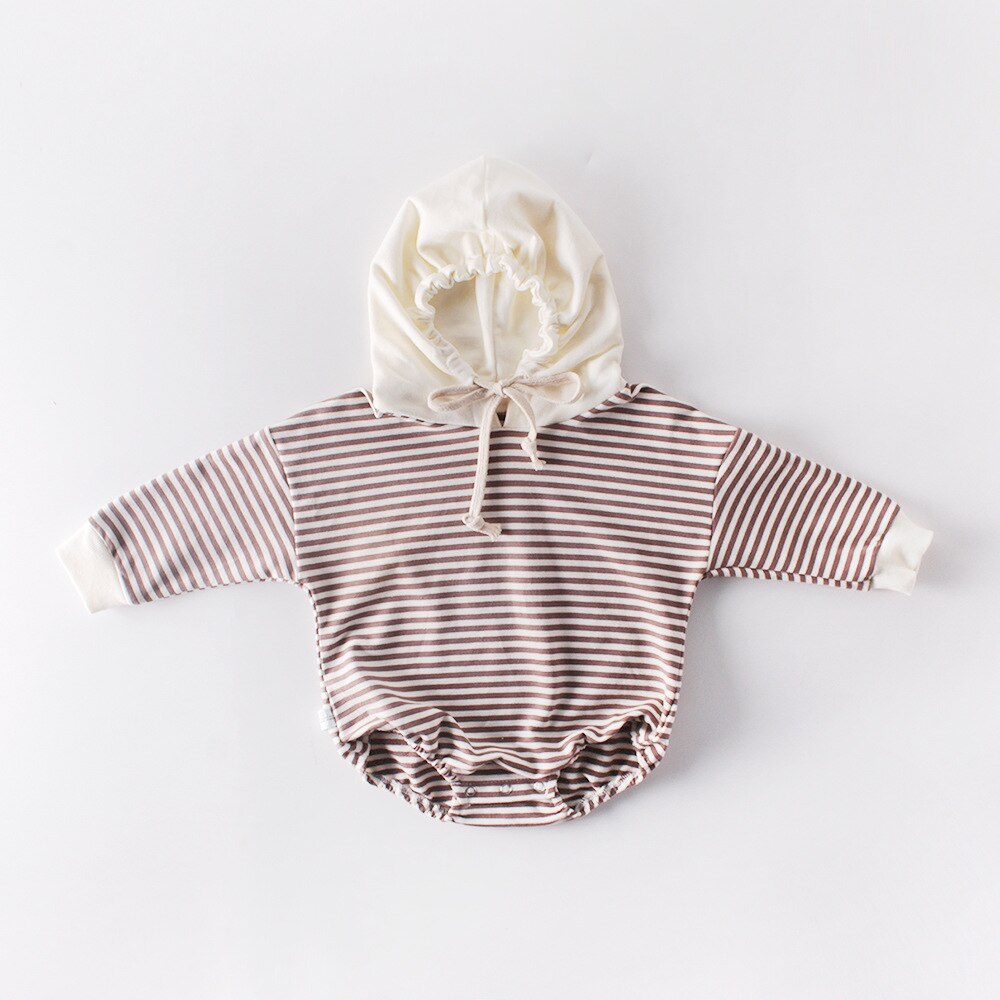 MILANCEL baby bodysuits striped toddler boys jumpsuits long sleeve baby girls bodysuit