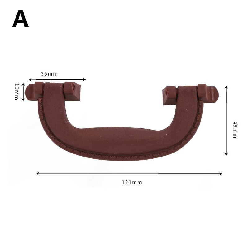1PC Arch Box Handle Tool Handle Retro Plastic Suitcase Holder Furniture Hardware Antique Leather Case Handle Accessories