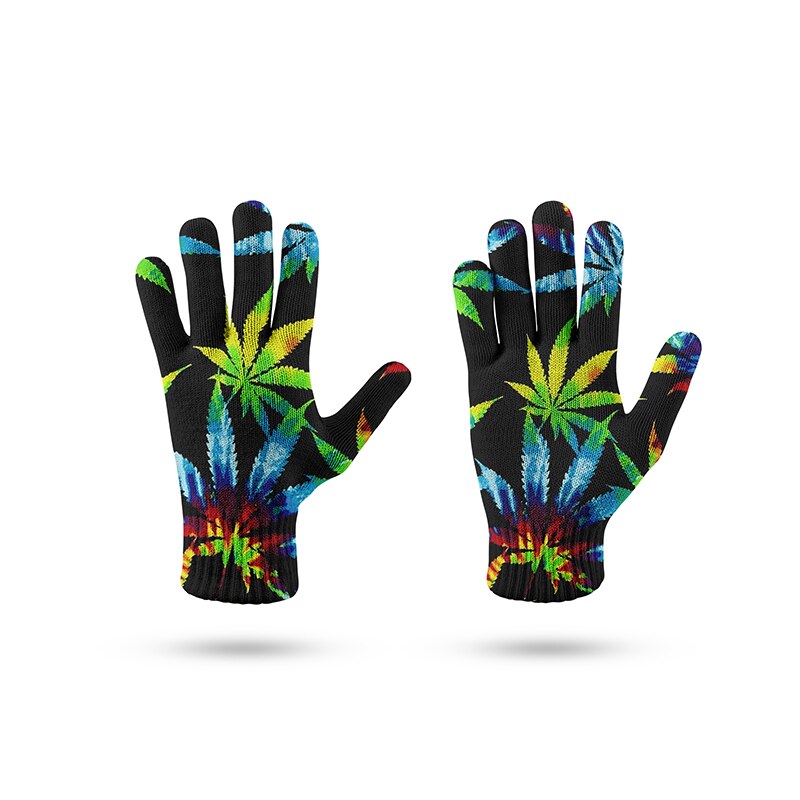 Guantes creativos con estampado de calavera para hombre y mujer, guantes de punto con pantalla táctil del teléfono móvil, para deportes de invierno, cálidos, mitones de conducción: style5