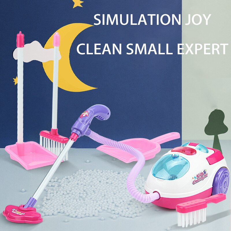 Kinderen Mini Stofzuiger Simulatie Opladen Huishoudelijk Dust Catcher Educatief Meubels Speelgoed Speelhuis Cleaning Tools Set
