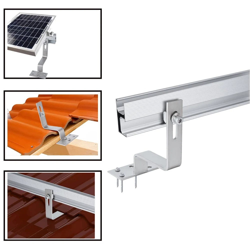 Solarpanel-Schienen haken Solarpanel-Schienen haken PV-Solarmodul halterung Halterung Montage haken Solardach haken für Solars chien halterung
