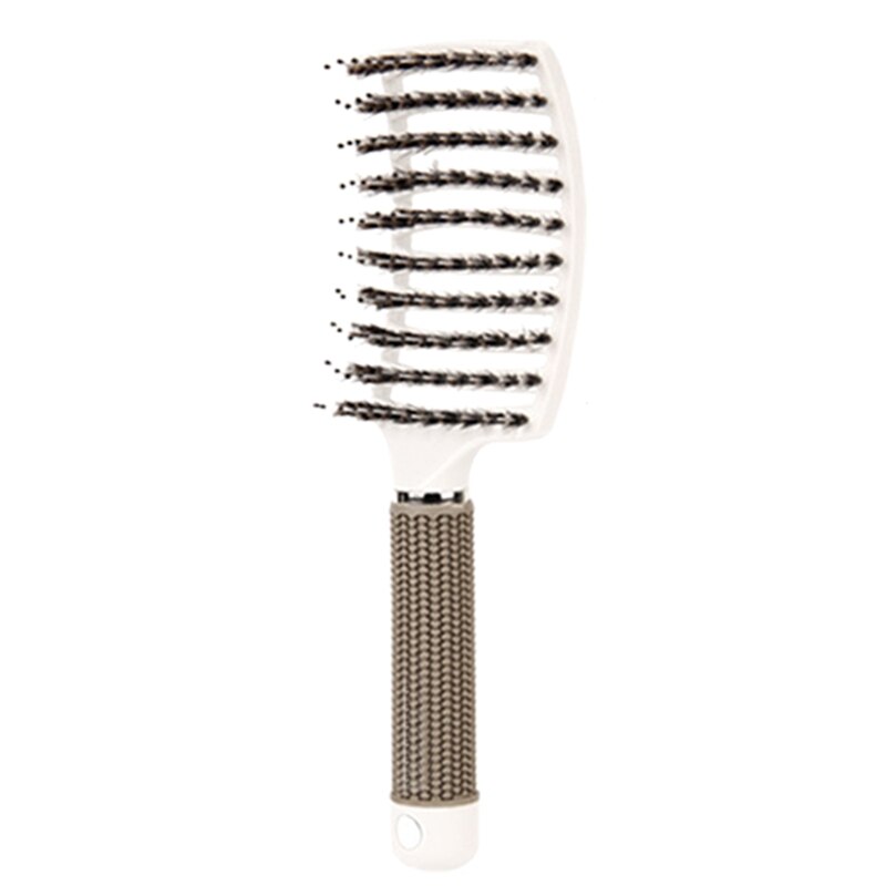 Cepillo para el pelo con cerdas de jabalí, cepillo de pelo curvado y ventilado para mujeres, cepillo de pelo largo, grueso, fino rizado, Kit de de cepillo de ventilación, 2 uds