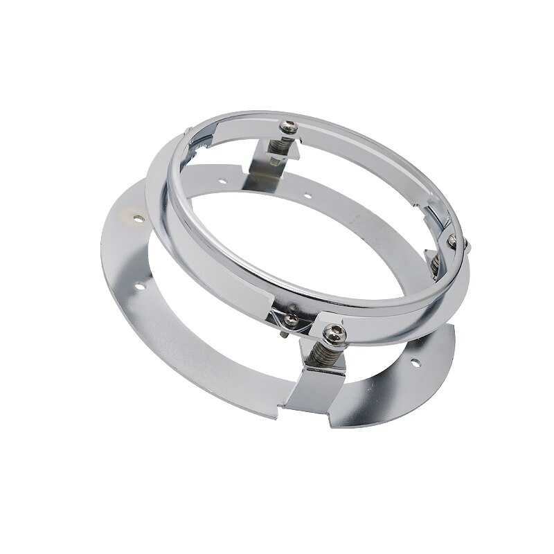 5-3/4 Inch LED Headlight Mounting Ring Bracket Adapter For Harley Accessories 5.75" Motorcycle Headlamp Housing: 1pcs Silver