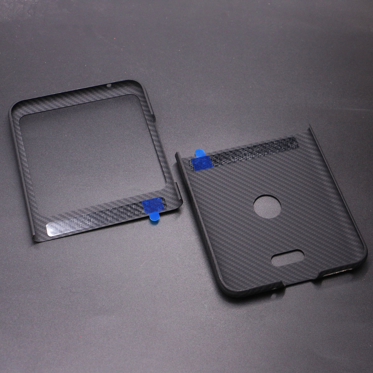 Ultra-Thin Carbon Fiber Phone Case For Motorola Moto Razr 50 40 Ultra Pure Carbon Aramid Fiber Lightweight Anti-friction Cover