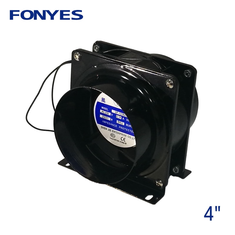 4 inch AC mini cooling fan inline duct fan ventilator air extractor ventilation booster axial exhaust fan blower 100mm 220V