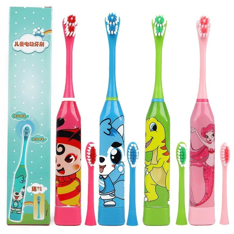 New Children Electric Toothbrush Automatic Ultrasonic Waterproof Cartoon Toothbrush Children&#39;s Life Education And Nursing Tools