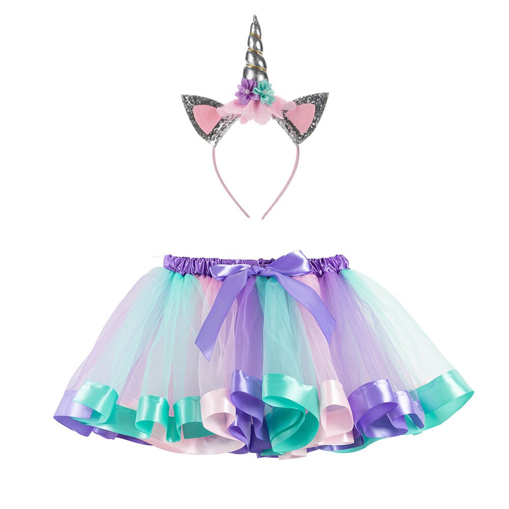 Zomer Zeemeermin Baby Meisjes Tutu Jurk Kinderen Eenhoorn Meisjes Jurken Voor Party Bruiloft Regenboog Prinses Jurk Outfits Vestidos: SX-RT095H / S