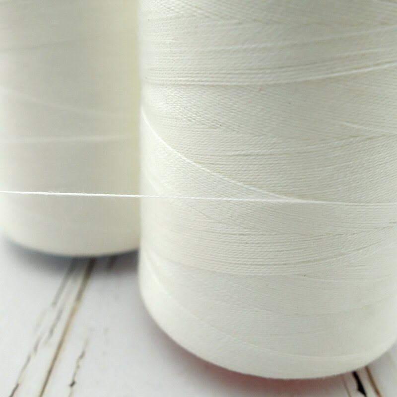 3000m long white water-soluble embroidery sewing thread 402/S dissolved in cold water