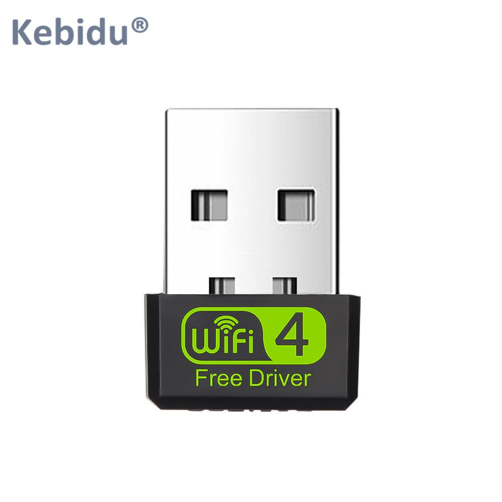 KEBIDU darmowy sterownik karta sieciowa mini UBS bezprzewodowy adapter wifi 150 mb/s odbiornik wifi USB2.0 adapter sieci ethernet dla okna prochowiec PC: bez Antenna