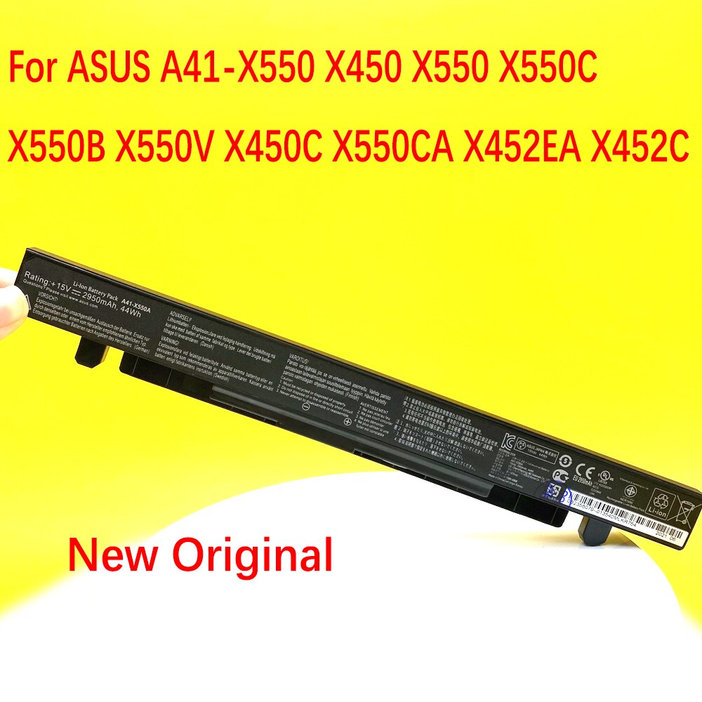 Batería Original para Asus X450, X550, X550C, A41-X550, X550A, A450LA, P450LC, R510EA, P450CA, F550VC, F552C, A450V, X550L, nueva