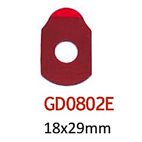 1000pcs/roll Rosso Occhiali Occhiali di qualità lente bordo adesivo di blocco pad accessori ottici: GD0802E