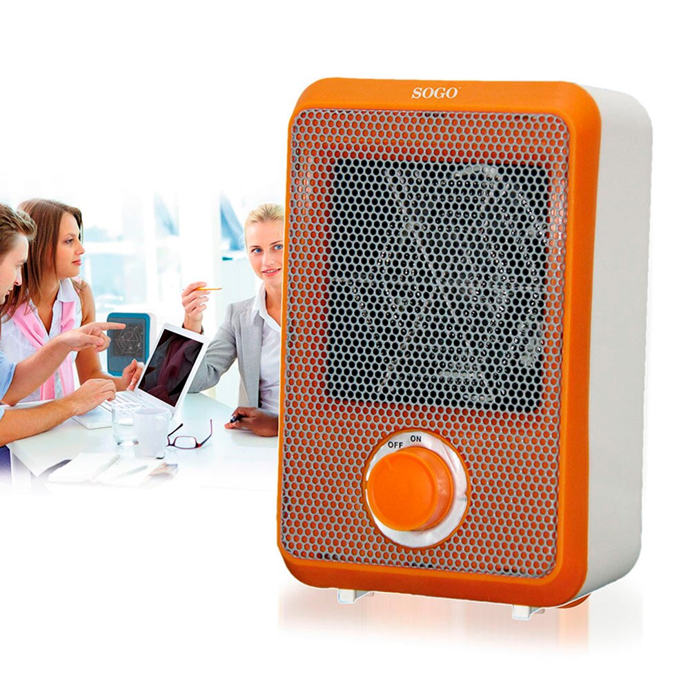 Mini radiateur sogo portable, ventilateur puissant, silencieux, résistant, moderne, pour la maison, le bureau